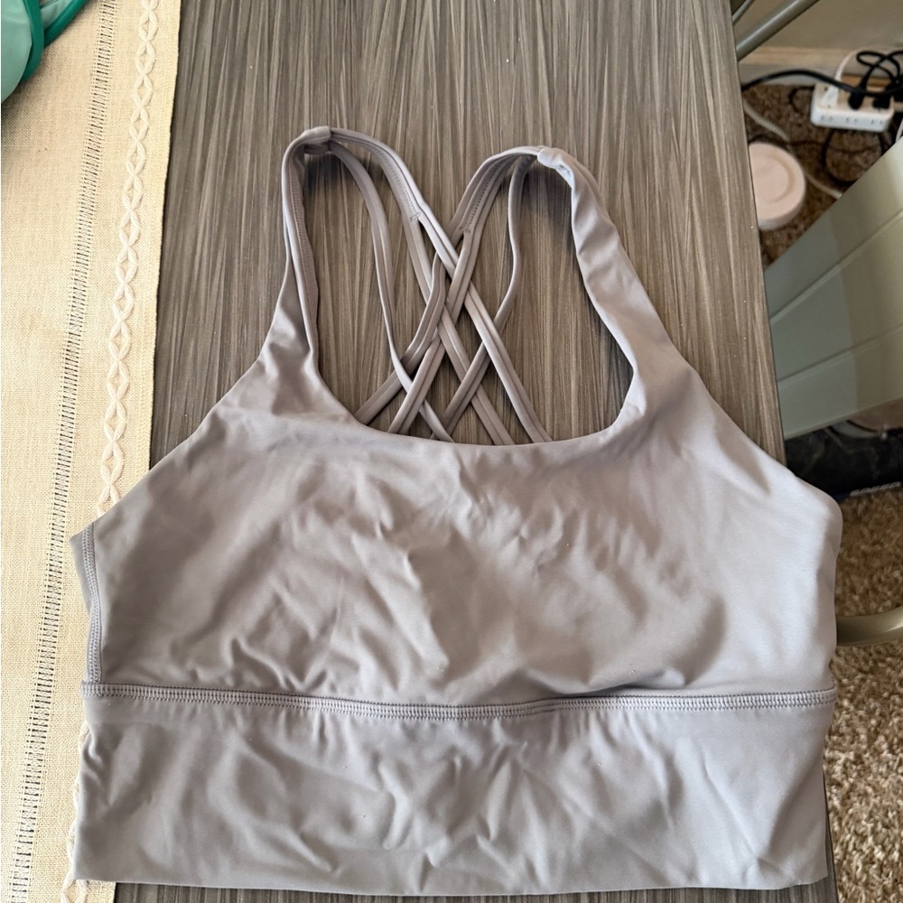 Women's Gray Sports Bra Top